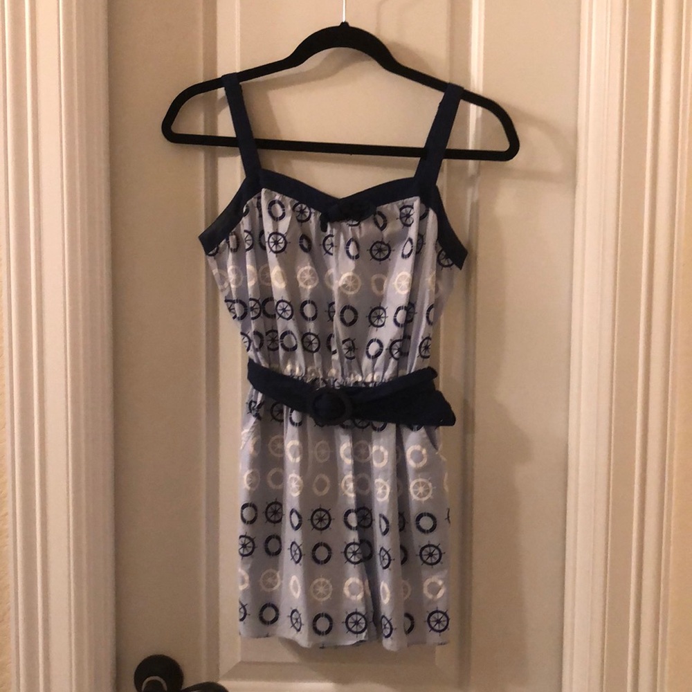 Anthro nautical romper